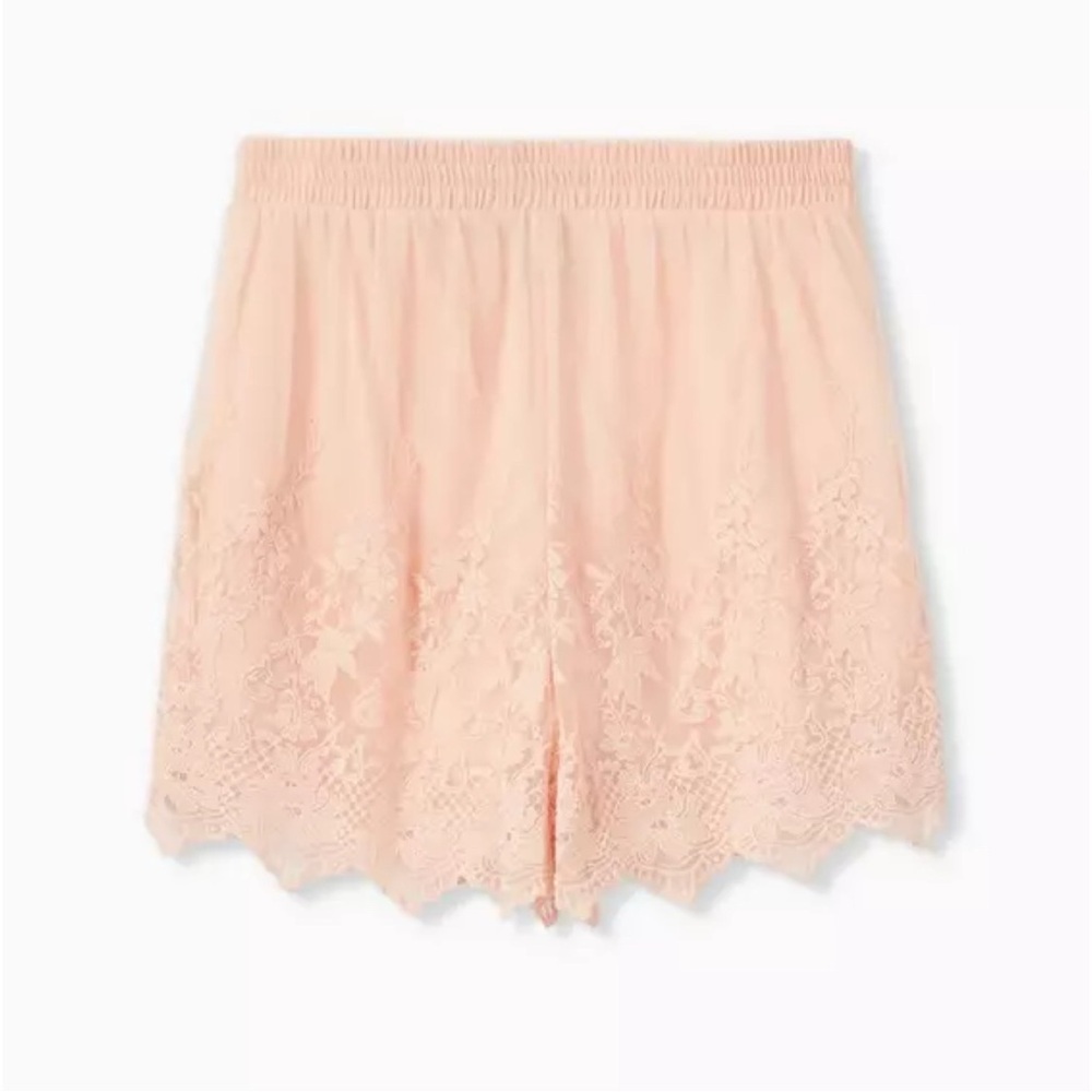 Torrid 5” Pull-On Stretch Mesh Mid-Rise Shorts in Pink Size 3X